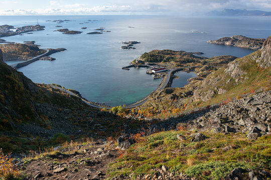 Lofoten islands, Norway. Lofoten is an archipelago in the county of Nordland.