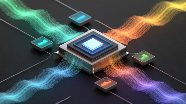 Digital processor hub with integrated data flow and analytics displays