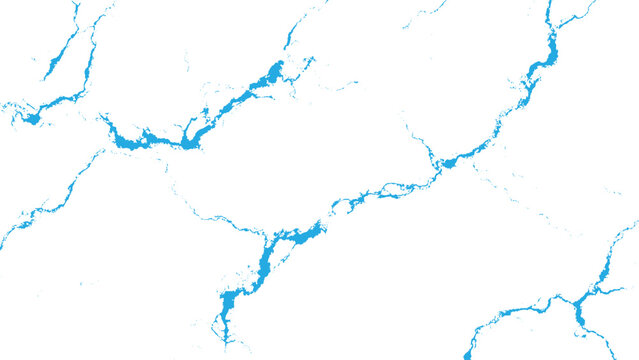 Blue veins on white surface detailed texture pattern