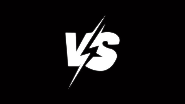Versus logo with sharp diagonal lines on white background
