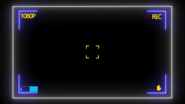 Camera Recording Screen Overlay Surveillance CCTV monitoring screen of direction