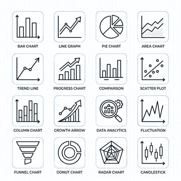 Data Chart Icons Charts With Bar Chart
