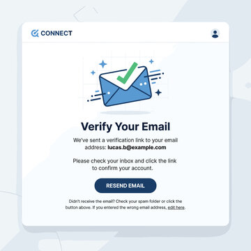 Verify Your Email Email Verification With Envelope