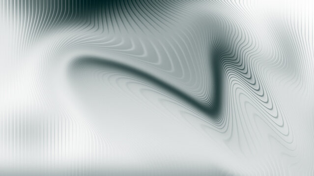 Abstract background, with wavy grey, and white parallel lines