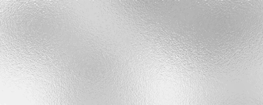 Vector shiny foil or silver metallic pattern. Texture of transparent, matte white and grey frosted glass, blur effect