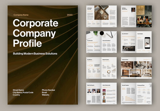 Corporate Company Profile Brochure Layout