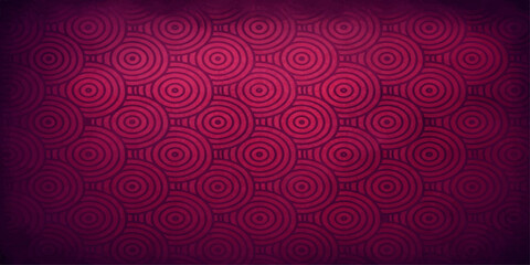 Seamless pink vintage background featuring abstract purple floral swirls and rose flower circle patterns for a decorative textile wallpaper vector illustration © Sayid