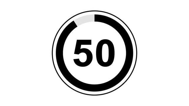55 seconds circle countdown timer animation from 55 to 0 countdown with alpha channel, 55 seconds countdown timer with alpha channel , circle countdown animation for special deal Promotions.countdown