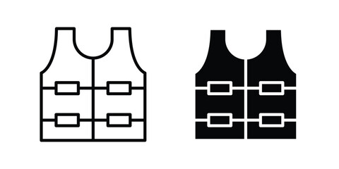 Vest jacket icon. glyph style icon. Stroke icons © Warpiya