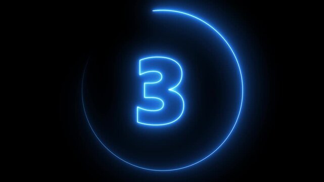 glowing neon 8 seconds Countdown . Countdown 8-0 seconds technology countdown animated circle animation 8 seconds countdown with circle on black background. countdown timer, Countdown video