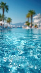 Fototapeta premium Blurred hotel lobby in Turkey with modern interior and luxury feel.
