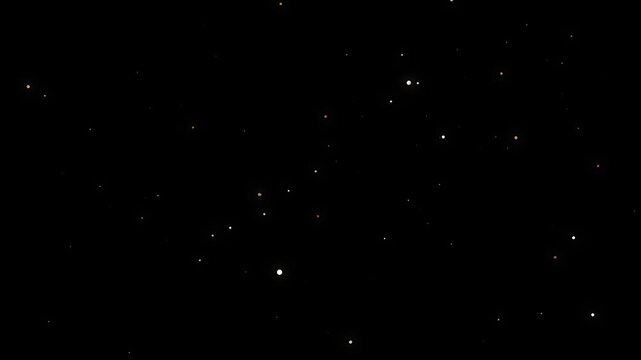 Golden bubble burst animation with glowing particles and smooth motion, seamless loop on black background for luxury cinematic overlay visuals
