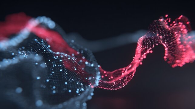 Abstract Swirling Particles of Light and Energy.