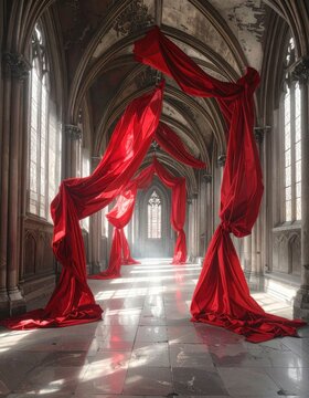 Red fabric