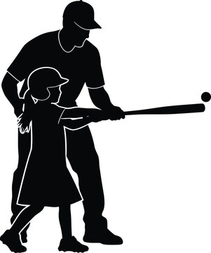 Father's day baseball heartwarming silhouette of dad and child playing catch a perfect gift idea