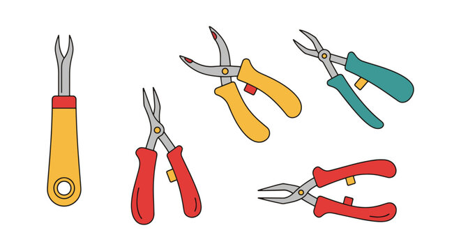 Seam Ripper Line art vector simple pattern abstract