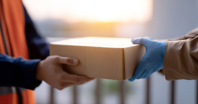 Contactless delivery with safety precautions