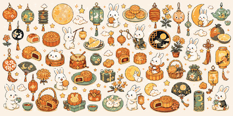 Mid-Autumn Moon Bunny Pack © Oleksan