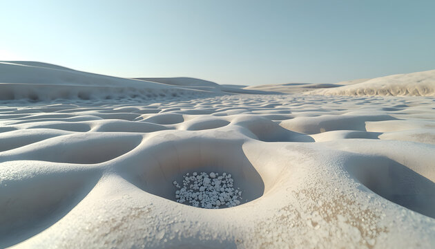 Soft Snow Dust Landscape Background
