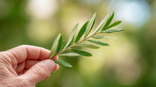 Lulav motion in traditional blessing ceremony for spiritual practices