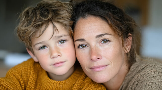 Heartwarming connection between mother and child showcasing unconditional love and support
