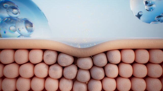 Cosmetics for skin care, cell repair, moisture replenishment and hydration, molecular essence