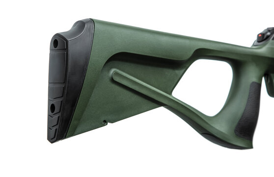 Green synthetic thumbhole rifle stock