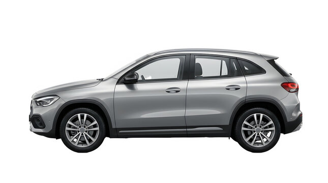 Silver mercedes-benz gla suv compact luxury car