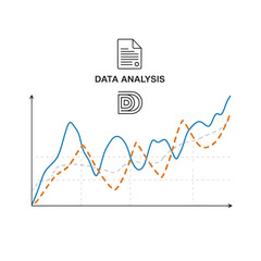 Fototapeta premium Infographic template for data analysis report.