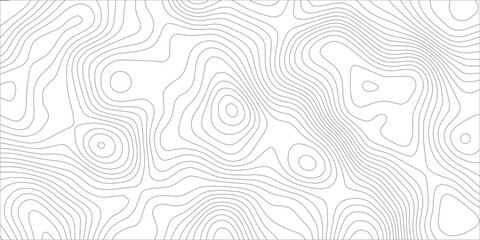 Abstract Monochrome Topographic Map Background with Contour Lines, Flowing Elevation Curves and Seamless Organic Terrain Pattern for Modern Design. © Hasan