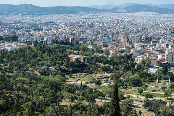 Obraz premium Viajando a un antiguo centro de la cultura occidental, Atenas, Grecia