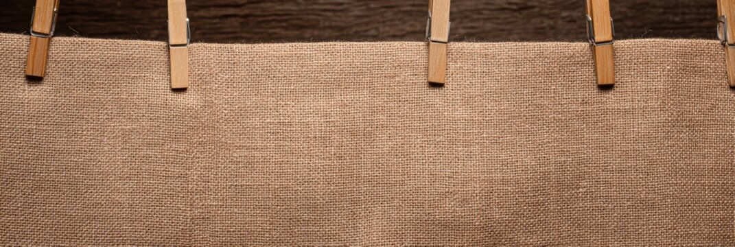 テーブルの上の木のクリップを使用して生地を作る