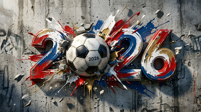 2026 soccer world cup colorful grunge poster with ball world cup football 2026, world cup football, fifa world cup, fifa world cup 2026	