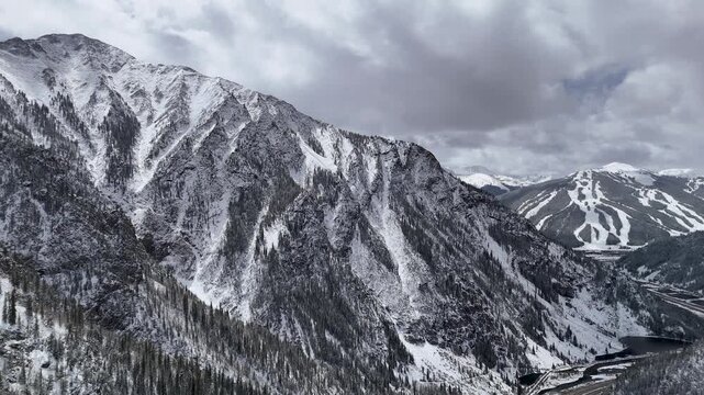 Snowy Ten Mile Range With Copper Mountain In The Distance 