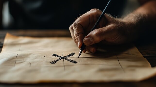Artistic sketching action by an artist studio setting close-up content warm lighting creative process concept