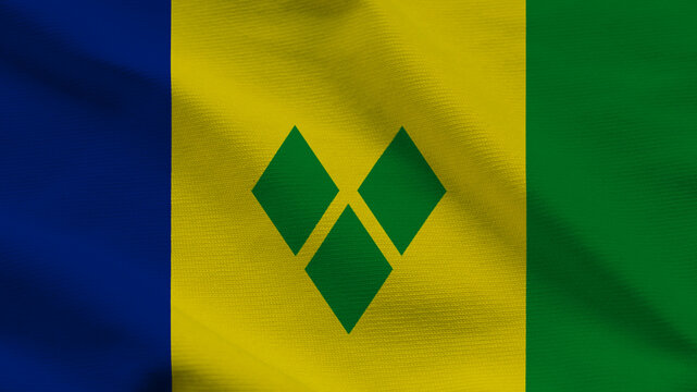 This scene reflects the essence of Independence Day in Saint Vincent and the Grenadines, showcasing the national flag with bold colors. The celebration symbolizes sovereignty