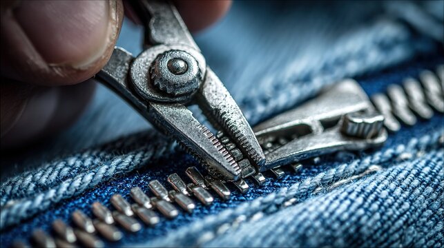 Zipping Up Jeans with Rusty Pliers