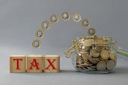 money paid in tax concept