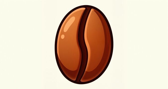 Coffee beans icon, cartoon style
