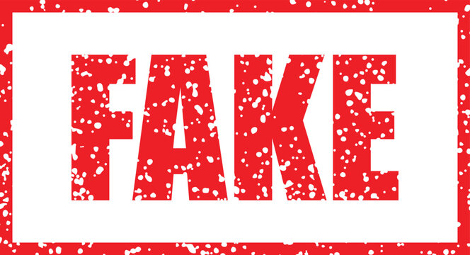 Fake Stamp Grunge Distressed Rubber Seal Vector Illustration