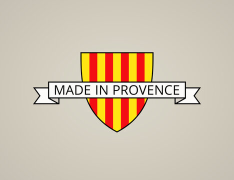 Made in Provence - shield with Provencal flag