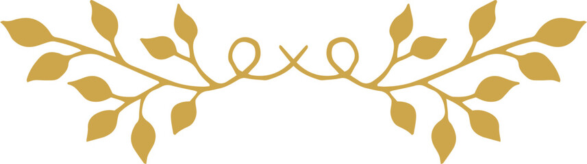 Obraz premium Luxury floral botanical on white background vector. Elegant gold line wallpaper lily, flowers, leaves, foliage, branches in hand drawn. Big set of golden floral design branches and flowers. Border.