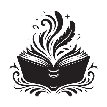 Black and white stylized zebra head profile