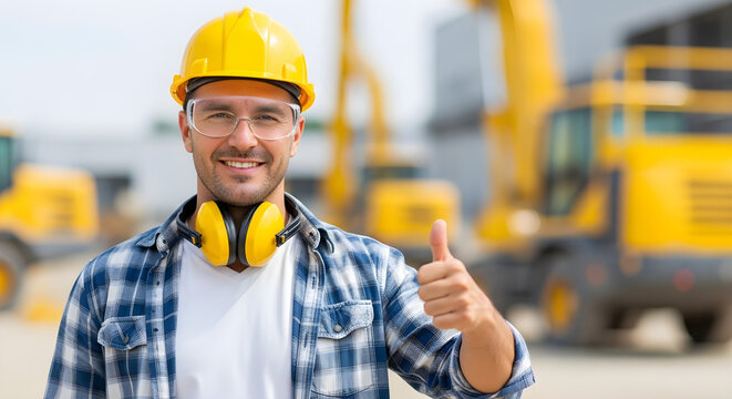Portrait of a worker in factory