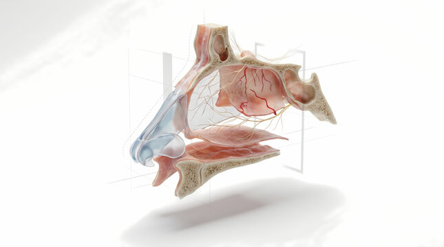 Anatomical Model Of The Human Nasal Cavity 3d anatomy