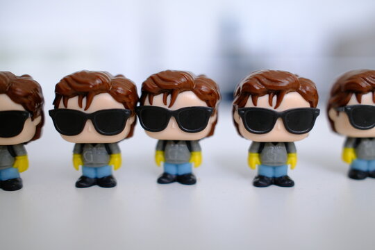 Belgrade, Serbia &ndash; April 22, 2026 &ndash; Kinder Joy Stranger Things toy figure of Steve close-up