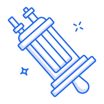 An outline icon depicting an electric pump