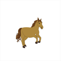 Brown horse running © Umiya