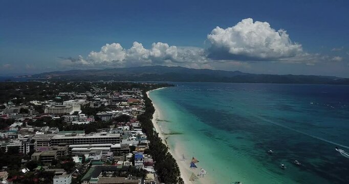 Drone Shot of Boracay Island &ndash; Philippines