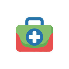 Fototapeta premium First Aid Kit Icon - Medical Emergency Health Care Symbol